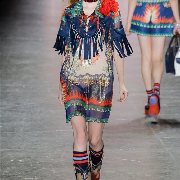 Anna Sui Spring 2017 New York Print Dress - Picture 10 of 10